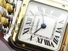 Panthère Secrete Ladies 22mm SS/YG 8848F 1:1 Best Edition White Dial on SS/YG Bracelet Ronda Quartz