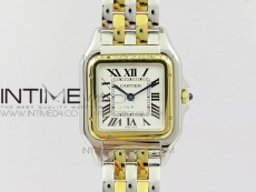 Panthère Secrete Ladies 27mm SS/YG 8848F 1:1 Best Edition White Dial on SS/YG Bracelet Ronda Quartz