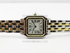 Panthère Secrete Ladies 27mm SS/YG 8848F 1:1 Best Edition White Dial on SS/YG Bracelet Ronda Quartz