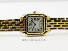 Panthère Secrete Ladies 27mm YG 8848F 1:1 Best Edition White Dial on YG Bracelet Ronda Quartz