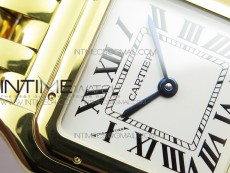 Panthère Secrete Ladies 27mm YG 8848F 1:1 Best Edition White Dial on YG Bracelet Ronda Quartz