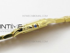Panthère Secrete Ladies 27mm YG 8848F 1:1 Best Edition White Dial on YG Bracelet Ronda Quartz