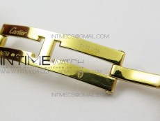 Panthère Secrete Ladies 27mm YG 8848F 1:1 Best Edition White Dial on YG Bracelet Ronda Quartz