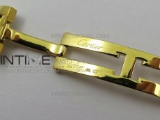 Panthère Secrete Ladies 27mm YG 8848F 1:1 Best Edition White Dial on YG Bracelet Ronda Quartz