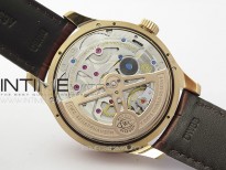 Portuguese IW503302 Real PR RG APSF 1:1 Best Edition White Dial On Brown Leather Strap A52610