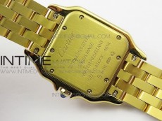 Panthère Secrete Ladies 27mm YG 8848F 1:1 Best Edition White Dial on YG Bracelet Ronda Quartz
