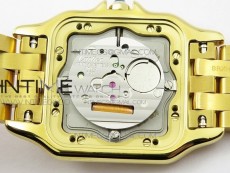 Panthère Secrete Ladies 27mm YG 8848F 1:1 Best Edition White Dial on YG Bracelet Ronda Quartz
