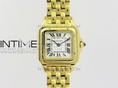 Panthère Secrete Ladies 22mm YG 8848F 1:1 Best Edition White Dial on YG Bracelet Ronda Quartz