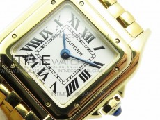 Panthère Secrete Ladies 22mm YG 8848F 1:1 Best Edition White Dial on YG Bracelet Ronda Quartz