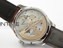 Portuguese IW503307 Real PR SS APSF 1:1 Best Edition White Dial On Brown Leather Strap A52610