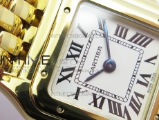 Panthère Secrete Ladies 22mm YG 8848F 1:1 Best Edition White Dial on YG Bracelet Ronda Quartz
