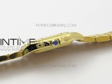 Panthère Secrete Ladies 22mm YG 8848F 1:1 Best Edition White Dial on YG Bracelet Ronda Quartz