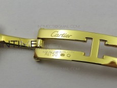 Panthère Secrete Ladies 22mm YG 8848F 1:1 Best Edition White Dial on YG Bracelet Ronda Quartz