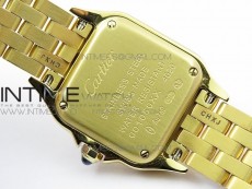 Panthère Secrete Ladies 22mm YG 8848F 1:1 Best Edition White Dial on YG Bracelet Ronda Quartz