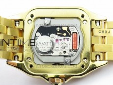 Panthère Secrete Ladies 22mm YG 8848F 1:1 Best Edition White Dial on YG Bracelet Ronda Quartz
