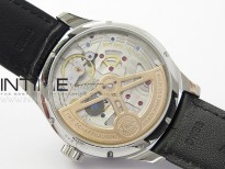 Portuguese IW503406 Real PR SS APSF 1:1 Best Edition White Dial On Black Leather Strap A52610