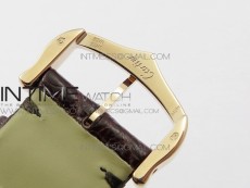 Tank Solo Ladies 25mm RG AF 1:1 Best Edition White Dial on Brown Leather Strap Ronda Quartz