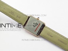 Tank Solo Ladies 25mm RG AF 1:1 Best Edition White Dial on Brown Leather Strap Ronda Quartz