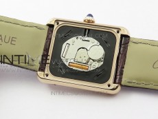 Tank Solo Ladies 25mm RG AF 1:1 Best Edition White Dial on Brown Leather Strap Ronda Quartz