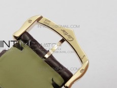 Tank Solo Ladies 28mm Dia Bezel RG AF 1:1 Best Edition White Dial on Brown Leather Strap Ronda Quartz