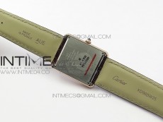Tank Solo Ladies 28mm RG AF 1:1 Best Edition White Dial on Brown Leather Strap Ronda Quartz