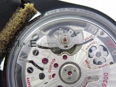 Speedmaster "Dark Side of The Moon" Real Ceramic OMF 1:1 Best Edition Vintage Black on Brown Leather Strap A9300