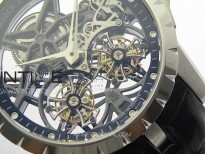 Excalibur Rddbex0820 SS YSF Best Edition Skeleton Dial on Black Leather Strap Asian RD100 Double Tourbillon