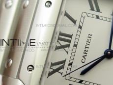 Santos de Cartier Large 2018 V2 KOR 1:1 Best Edition White Dial on SS Bracelet MIYOTA 9015