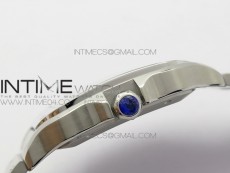 Santos de Cartier Large 2018 V2 KOR 1:1 Best Edition White Dial on SS Bracelet MIYOTA 9015