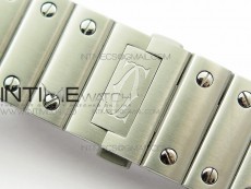 Santos de Cartier Large 2018 V2 KOR 1:1 Best Edition White Dial on SS Bracelet MIYOTA 9015