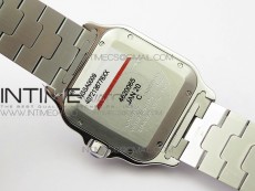 Santos de Cartier Large 2018 V2 KOR 1:1 Best Edition White Dial on SS Bracelet MIYOTA 9015