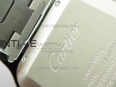 Santos de Cartier Large 2018 V2 KOR 1:1 Best Edition White Dial on SS Bracelet MIYOTA 9015