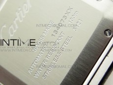 Santos de Cartier Large 2018 V2 KOR 1:1 Best Edition White Dial on SS Bracelet MIYOTA 9015