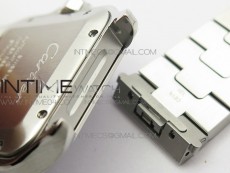 Santos de Cartier Large 2018 V2 KOR 1:1 Best Edition White Dial on SS Bracelet MIYOTA 9015