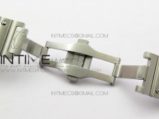 Santos de Cartier Large 2018 V2 KOR 1:1 Best Edition White Dial on SS Bracelet MIYOTA 9015