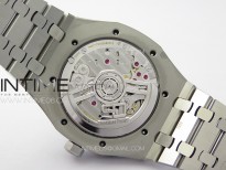 Royal Oak 41mm 15510 50th SS ZF 1:1 Best Edition Gray Textured Dial on SS Bracelet A4302 (Free Box)