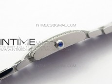 Tank Francaise Ladies 25mm Dia Bezel SS 8848F 1:1 Best Edition Ivory Dial on SS Bracelet Ronda Quartz