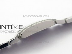 Tank Francaise Ladies 25mm Dia Bezel SS 8848F 1:1 Best Edition Ivory Dial on SS Bracelet Ronda Quartz