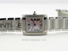 Tank Francaise Ladies 25mm SS 8848F 1:1 Best Edition White Dial on SS Bracelet Ronda Quartz
