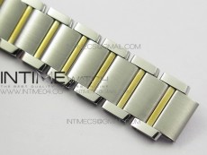 Tank Francaise Ladies 25mm SS/YG 8848F 1:1 Best Edition White Diamond Dial on SS/YG Bracelet Ronda Quartz