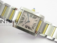 Tank Francaise Ladies 25mm SS/YG 8848F 1:1 Best Edition Pink MOP Dial on SS/YG Bracelet Ronda Quartz