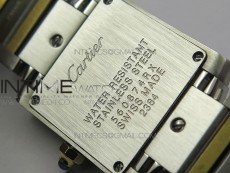 Tank Francaise Ladies 25mm SS/YG 8848F 1:1 Best Edition Pink MOP Dial on SS/YG Bracelet Ronda Quartz
