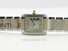 Tank Francaise Ladies 25mm SS/YG 8848F 1:1 Best Edition Ivory Dial on SS/YG Bracelet Ronda Quartz