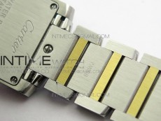 Tank Francaise Ladies 25mm SS/YG 8848F 1:1 Best Edition Ivory Dial on SS/YG Bracelet Ronda Quartz