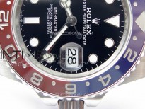 GMT-Master II 126710 Red/Blue Ceramic Bezel 904L SS GMF 1:1 Best Edition Black Dial on 904L Oyster Bracelet VR3285 V5