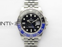 GMT-Master II 126710 Black/Blue Ceramic Bezel 904L SS GMF 1:1 Best Edition Black Dial on 904L Jubilee Bracelet VR3285 V5