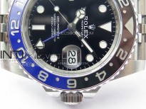 GMT-Master II 126710 Black/Blue Ceramic Bezel 904L SS GMF 1:1 Best Edition Black Dial on 904L Jubilee Bracelet VR3285 V5