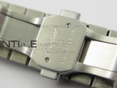 Santos de Cartier 35mm 2018 GF 1:1 Best Edition White Dial on SS SmartLinks Bracelet MIYOTA 9015 (Free Leather Strap)