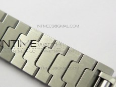 Santos de Cartier 35mm 2018 GF 1:1 Best Edition White Dial on SS SmartLinks Bracelet MIYOTA 9015 (Free Leather Strap)