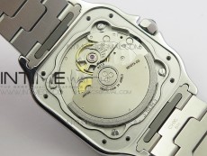 Santos de Cartier 35mm 2018 GF 1:1 Best Edition White Dial on SS SmartLinks Bracelet MIYOTA 9015 (Free Leather Strap)